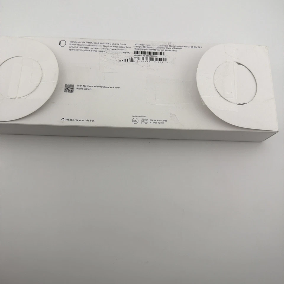 READ Apple Watch SE (2nd Gen) 40mm Case Sport Band, S/M (GPS) MR9U3LL/A A2722 - Image 2 of 4