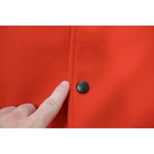Forever 21 Hello Kitty Varsity Jacket Mens Large Red Black Faux Leather EUC image 5