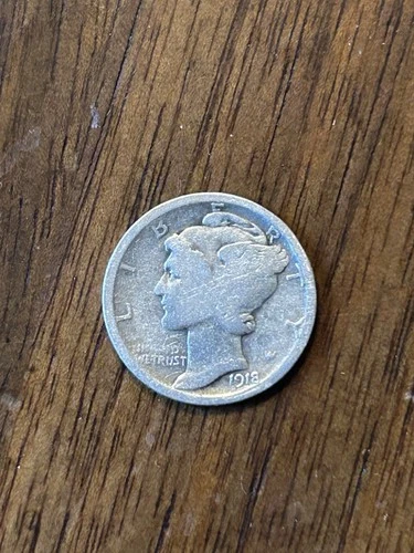 1918D Mercury Dime G+