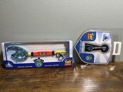 Disney Pixar Toy Story 25th Anniversary Collectible Key and Pin set