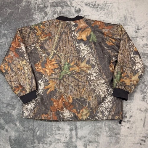 Vintage 90s Stearns Dry Wear Mossy Oak Break Up Camo Bomber Jacket Mens XL image 3
