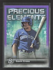 2023 Topps Bowman Platinum Precious Elements Gavin Cross #PE-8 Purple 237/250