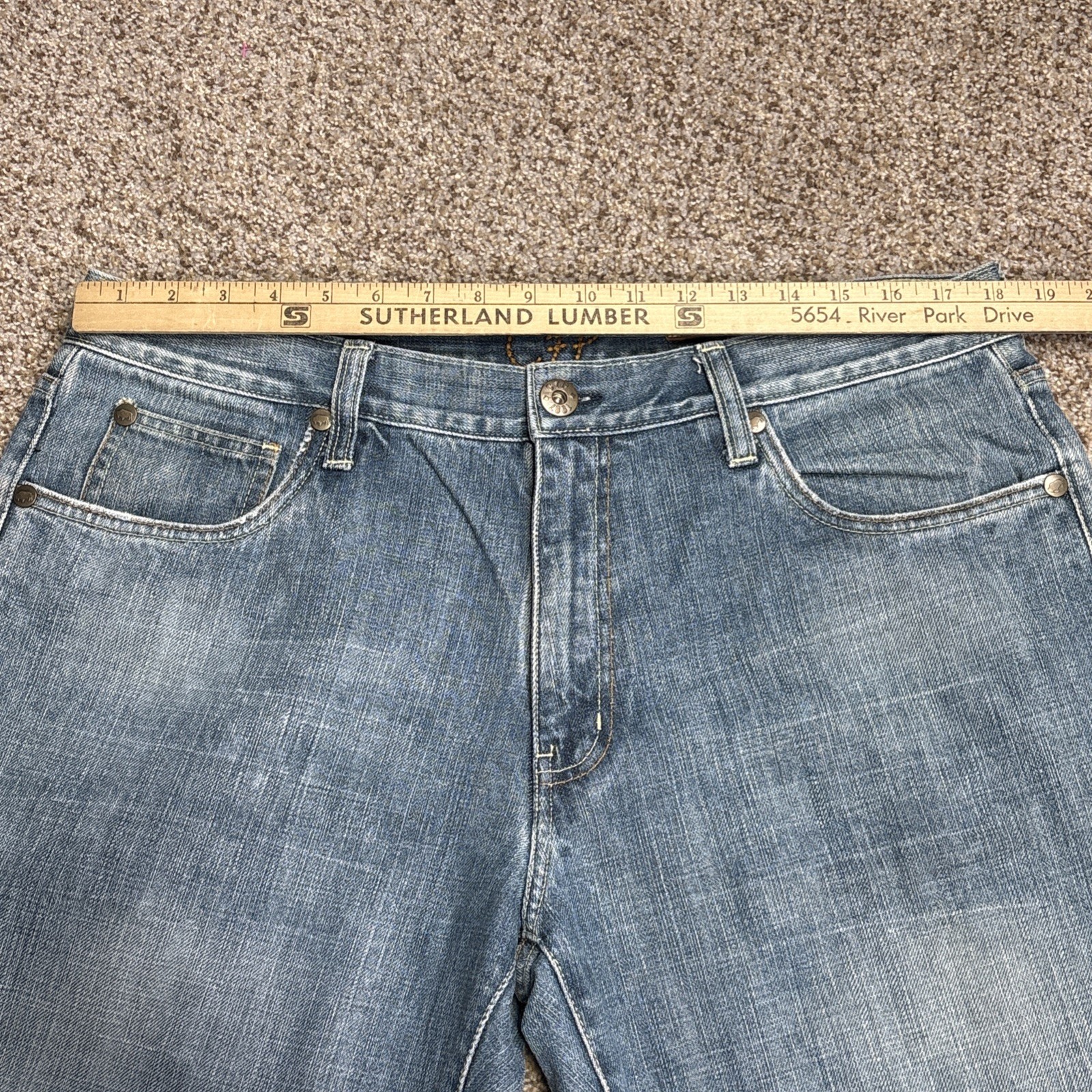 Chip Pepper Production C7P Malibu Beach Denim Jeans Mens 36x30 Fits 36 X 28.5 - View 7