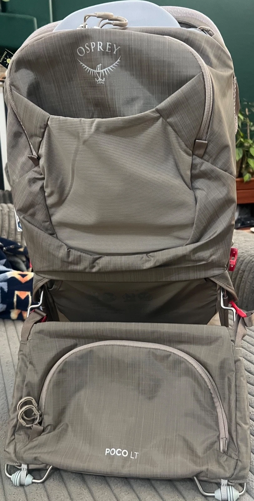 Osprey Poco LT Child Carrier Tan Concrete