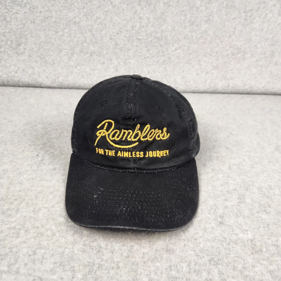 Ramblers 帽子 Snap Back 黑色刺绣 适用于 The Aimless Journey RIGd 男式 — 第 3/4 张图片