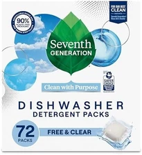 Free and Clear Dishwasher Tabs 72 Count