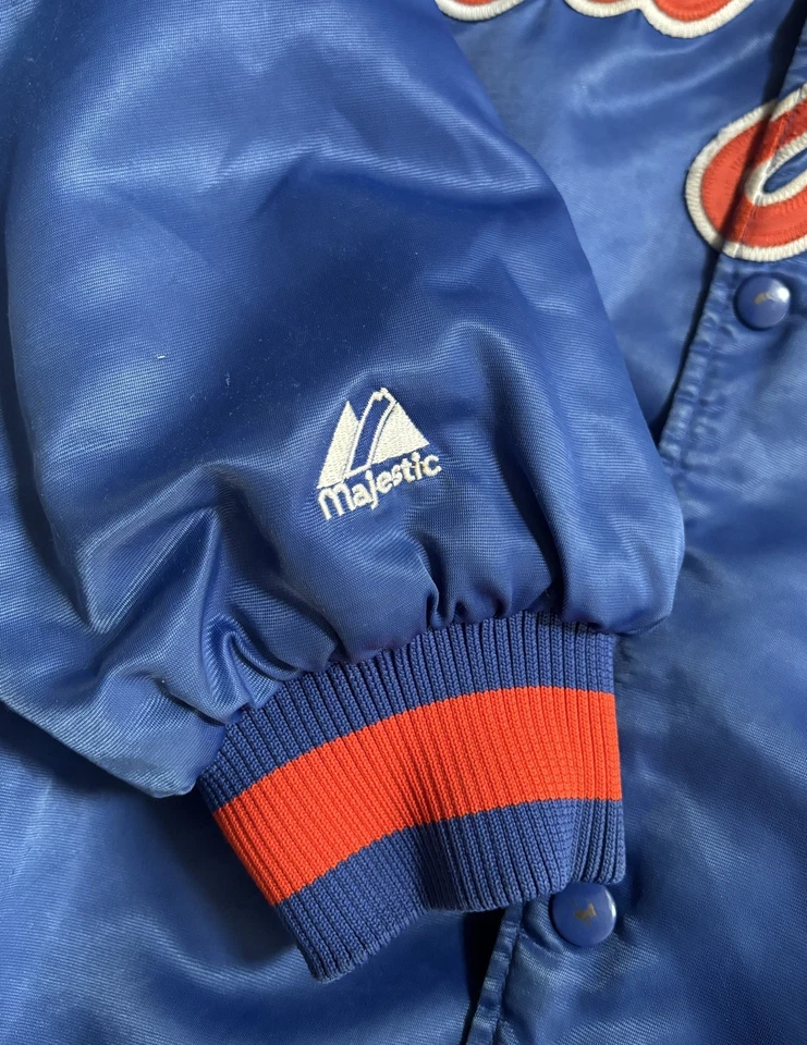 Majestic New York Mets Cooperstown Snap Jacket Blue Men's 3XL - Image 4 of 4