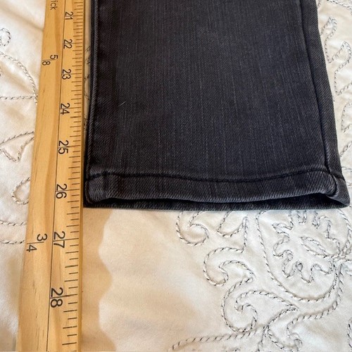 Soft Surroundings Easy Going Pull On Denim Leggings Jeggings Black Wash Size M - Picture 12 of 12
