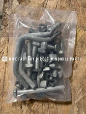 Aermotor Windmill 6ft or 8ft Stub Tower Mast Clamp & Bolt Set Compelte -New