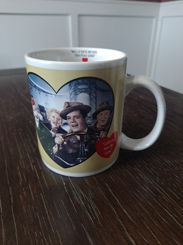 I Love Lucy Mug Vandor 50th Anniversary "California Here We Come" Coffee Cup