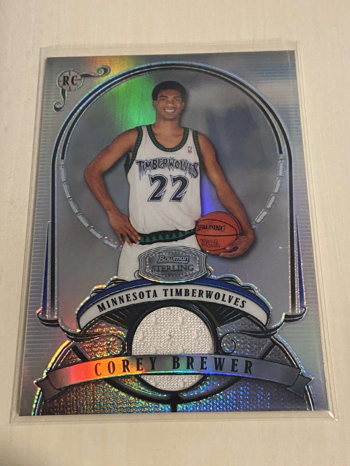 Corey Brewer 2007-08 Bowman Sterling 新秀球衣贴片折射器 /199 🏀🔥🎨 — 第 2/3 张图片