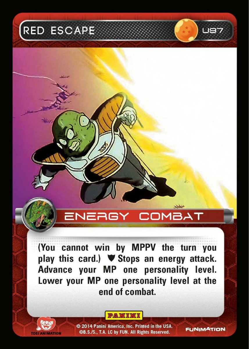 DBZ Dragon Ball Z TCG Card Panini Premiere U97 Red Escape | eBay