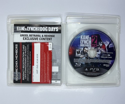 PS3 Kane and Lynch 2 Dog Days (Playstation 3) avec manuel testé CIB Sony - Photo 3/3