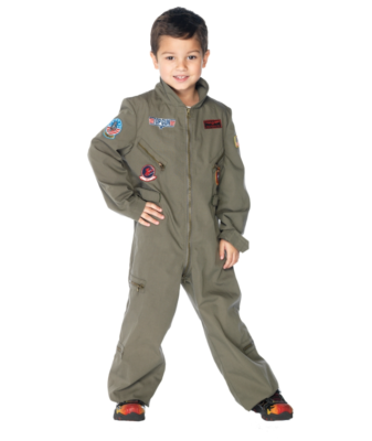Pilot-Kostüm Für Jungen (4-6 Jahre) - Umweltfreundlich, Wiederverwendbar, Mit Mal-Accessoire