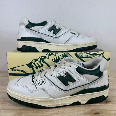 New Balance 550 Aimé Leon Dore White Green Men's Size 8.5 Pre-owned BB550ALD