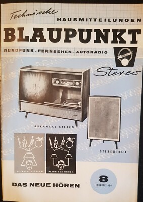 Blaupunkt Technische Hausmitteilungen Heft 8 Februar 1959