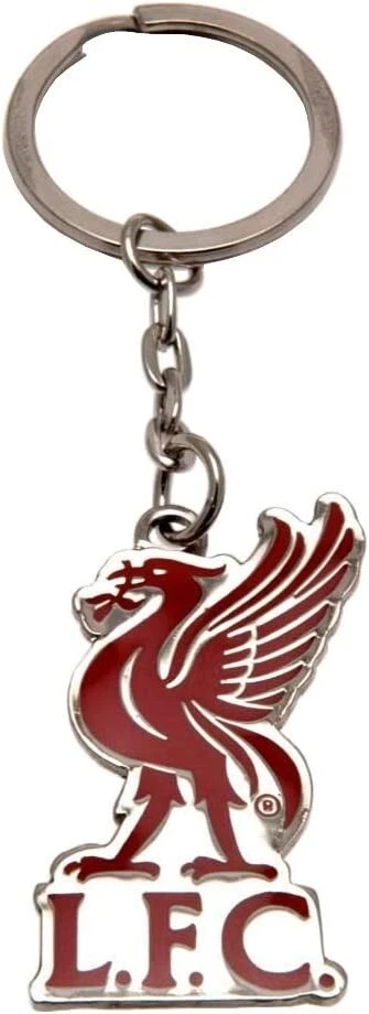 Original FC Liverpool Schlüsselanhänger mit Liverbird-Wappen Key Ring