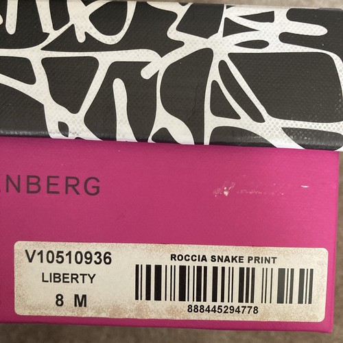 diane von furstenberg Liberty Roccia Snake Print Sandals Platform Sz 8 M NEW - Picture 6 of 6