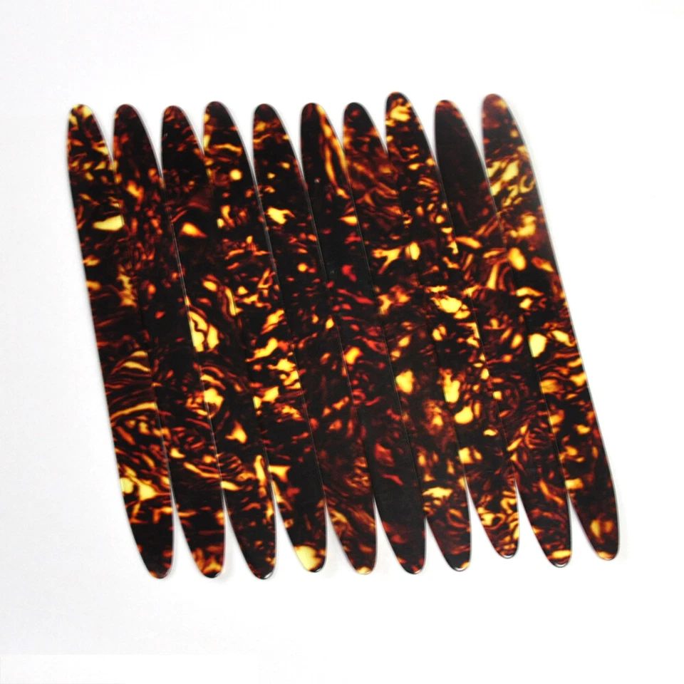 10Pcs Gauge 0.71mm Celluloid Strips Oud Pick Reeshe for Oud Qadim Brown Tortoise - Image 2 of 3