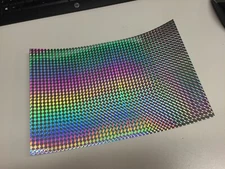 1/8" Mosaic Sign Vinyl 12" x 10 ft, Holographic Adhesive Prism, Made in USA