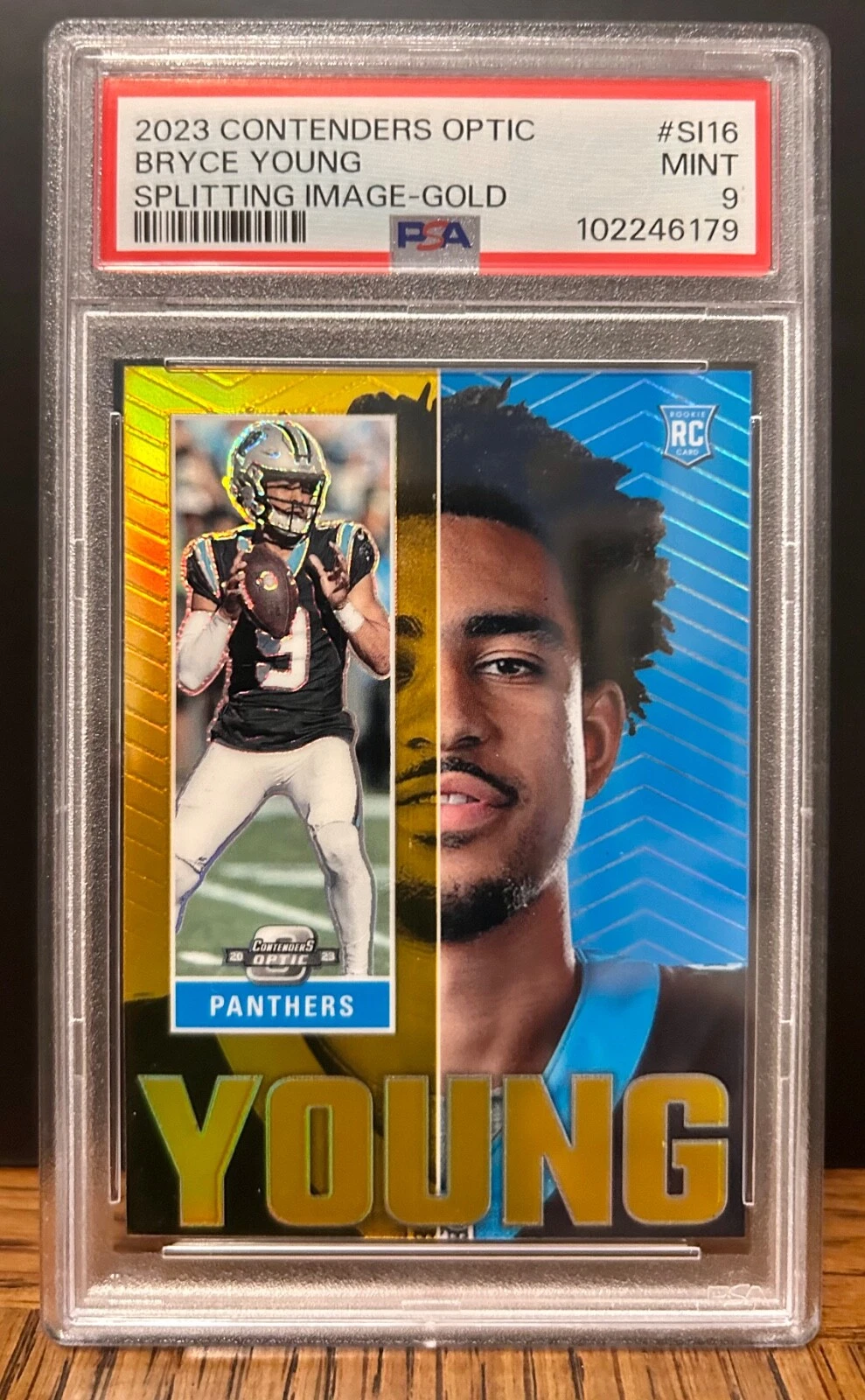 Bryce Young Panini Contenders Optic Splitting Image #SI16 Gold