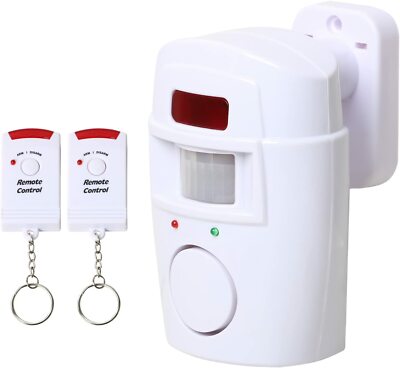 Trixes batteriebetriebener Bewegungserkennungsalarm & Fernbedienungen NEU Sicherheitsalarm