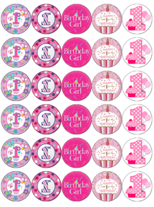 Pink Fairy Mini Shapes | Edible Icing Images – Edible Cake Toppers - View #3