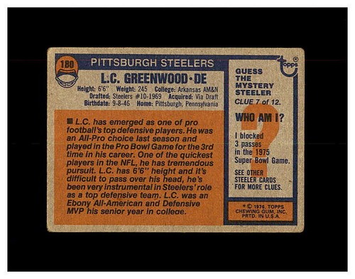 1976 TOPPS FOOTBALL #1-275 YOU PICK SEE PHOTOS OF EVERY CARD STARS *NEW LISTING* - Picture 331 of 497