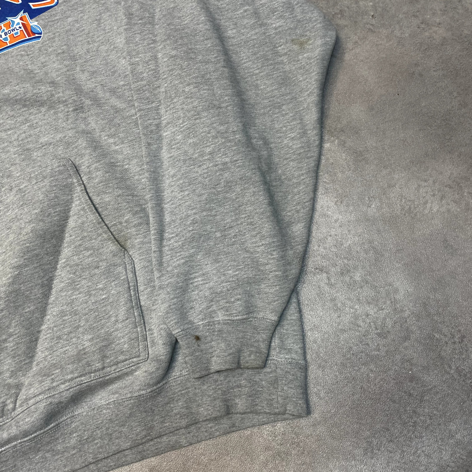 Reebok NFL Hoodie Mens Y2K Indianapolis Colts Pull Over Sweatshirt, Grey, Large image 5
