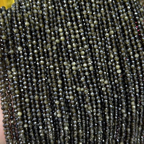 Natürliche facettierte Perlen für Schmuckherstellung Halskette Armband Perle 2 mm 3 mm 4 mm 15 Zoll - Bild 11 von 24