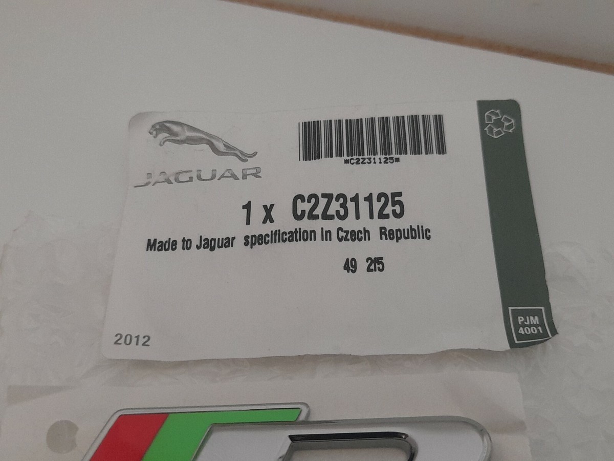 Original Logo Badge Emblem R Jaguar XK XF X150 X250 C2Z31125