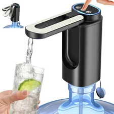 Water Dispenser for 5 Gallon Bottle, Rechargeable Automatic Drinking Water Pump