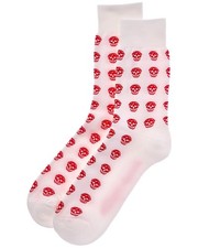 Alexander Mcqueen Skull Sport Socks Men's White L