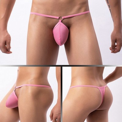 Mens G-string Briefs Thongs Bikini Underwear Sexy T-Back Pouch Panties Swimwear