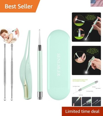 4 Pack Ear Wax Removal Tool Kit with Light- Ear Pick Cleaning Tools Set  w/ Box