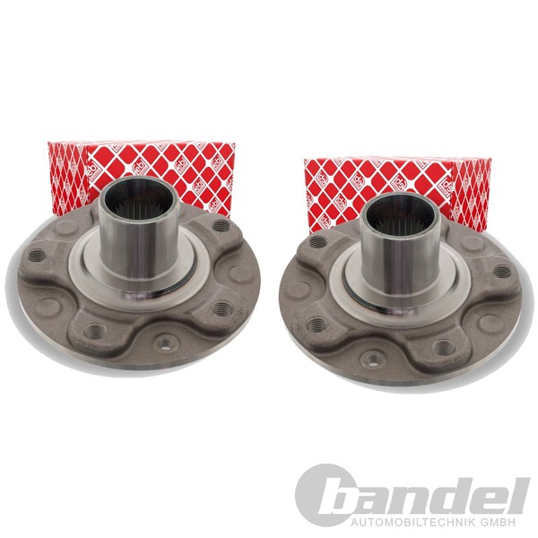 2X febi bilstein Radnabe Vorne Beidseitig Hinten Passend FÜR Dacia Duster-image
