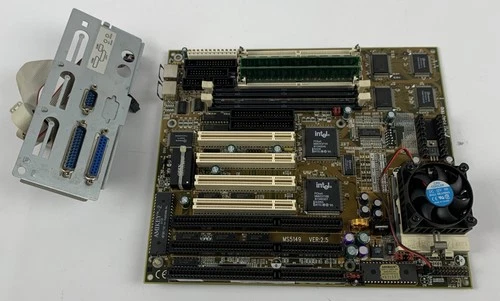 MSI Mainboard MS-5149 Ver:2.5 - Pentium MMX (SL27K) - 2x 32MB EDO - Intel 430VX
