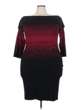 Lane Bryant Women Red Cocktail Dress 22 Plus