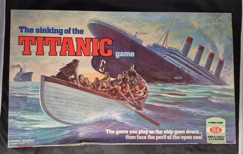 Vintage 1976 Ideal Games The Sinking Of The Titanic Board Game Complete