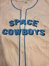 Sugar Land Space Cowboys Jersey Unisex White/ Blue MiLB Baseball 24 On Back
