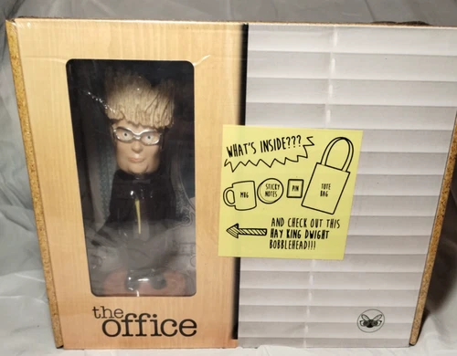 Dwight Schrute Bobblehead The Office NBC Hay King Rainn Wilson SEALED Ultra Rare