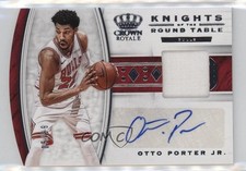 2019 Crown Royale Knights of the Round Table Jersey 5/99 Otto Porter Auto 0t02