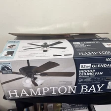 Hampton Bay Holly Springs 52in LED Indoor Brushed Nickel Ceiling Fan Light Kit