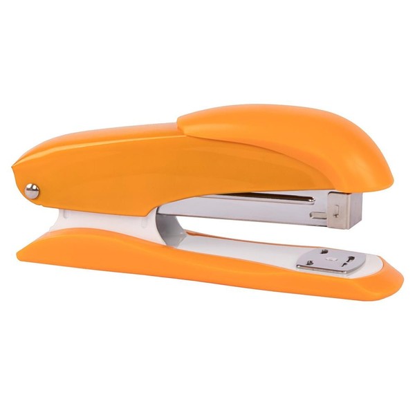 Idena HeftgeräT Metall Orange Inklusive 50 Heftklammern 24/6 FüR Bis Zu 20 Blatt-image