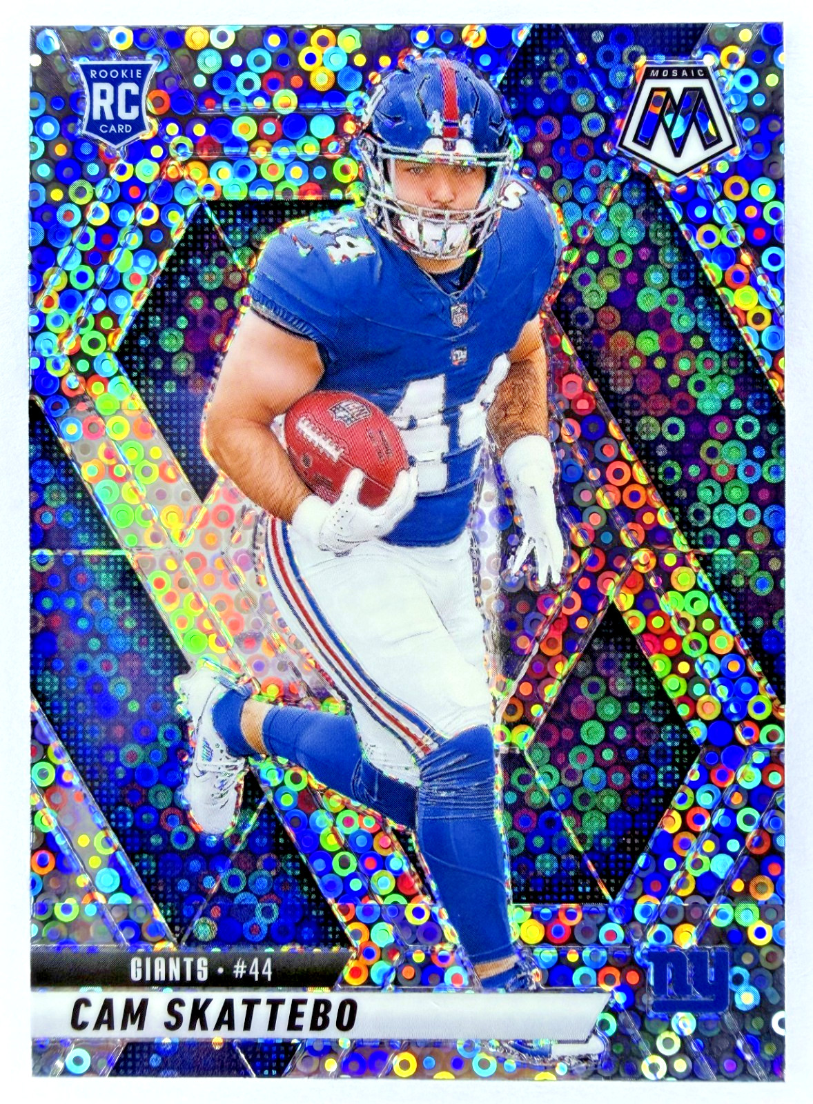 2025 Panini Mosaic CAM SKATTEBO #305 RC Rookie No Huddle Silver Disco - Giants