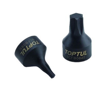 Steckschlüsseleinsatz mit Bohrung 1/4'' TORX TOPTUL BCFB0820