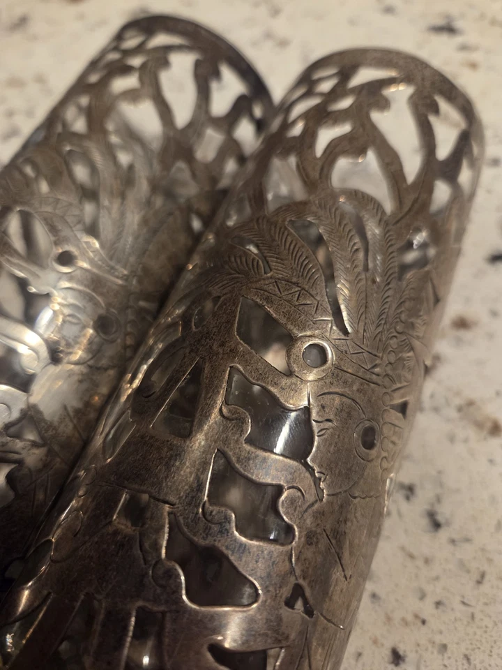 PAR de Tallboys antiguos de México de 7,25 pulgadas Foto 4 de 4