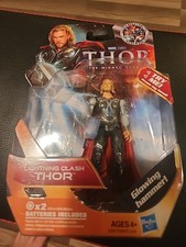 Thor The Mighty Avenger Lightning Clash Action Figure, Glowing Hammer, Tested