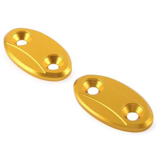 Paar Rückspiegel Block Off Base Plates Abdeckung Für BMW S1000RR 2009-2018 Gold - Picture 4 of 8