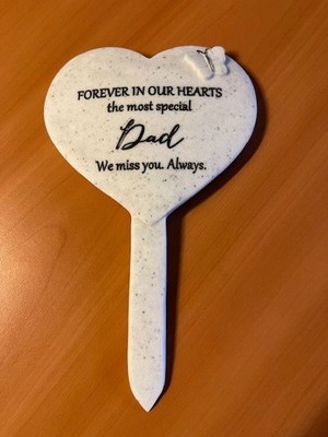 PAPA - Für immer in unseren Herzen Herz Pfahl Grab Gedenkschmuck
